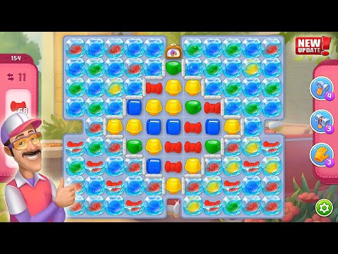 Homescapes - Level 154 Super Hard Level Gameplay Walkthrough - New Update