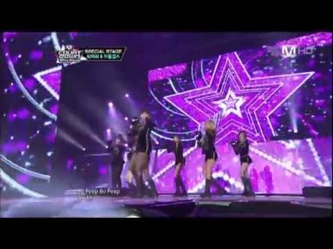 Mnet] 티아라+드림걸스  Bo Peep Bo Peep MCD Nihao Taiwan 130425 1080i HDMI