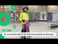 Liv (9) en Tijmen (12) skateboarden tegen volwassenen op het NK