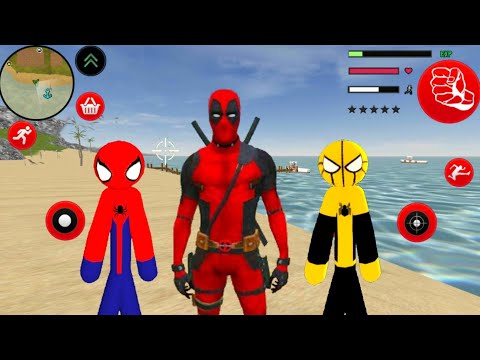 EPIC Amazing Spider-Stickman Rope Hero Vs Mafia Spider-Stickman Rope Hero - Android Gameplay