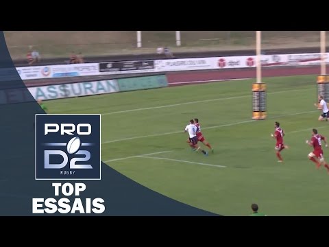 TOP Essais de la J1 – PRO D2 – Saison 2016-2017