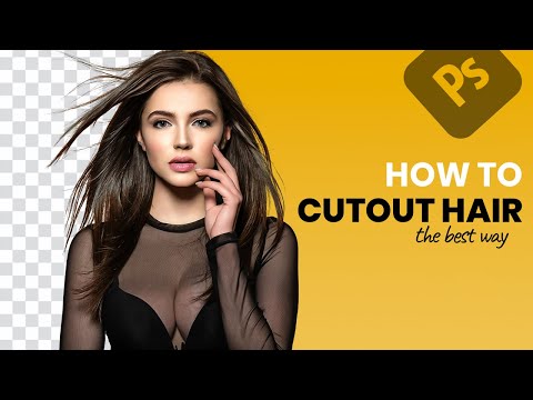 The Best & Easiest Way To CUT OUT HAIR in Photoshop | 2 Mintues Tutorial