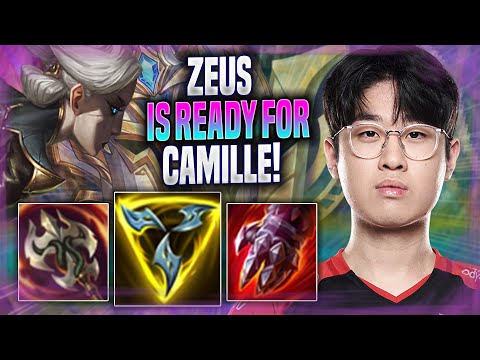 ZEUS IS READY FOR CAMILLE! - T1 Zeus Plays Camille TOP vs Gnar! | Season 2022