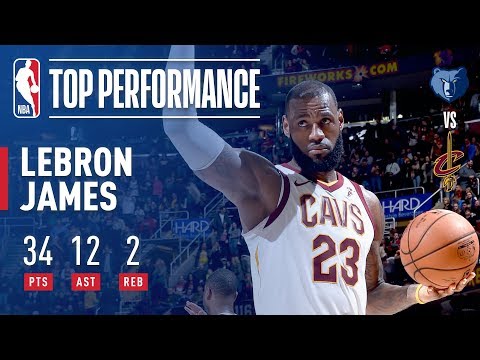 LeBron James ELECTRIC Performance vs The Grizzlies (34 points, 12 assists) | December 2, 2017