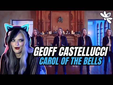 Reacting to CAROL OF THE BELLS | Bass Singer Version | Geoff Castellucci | Girl react