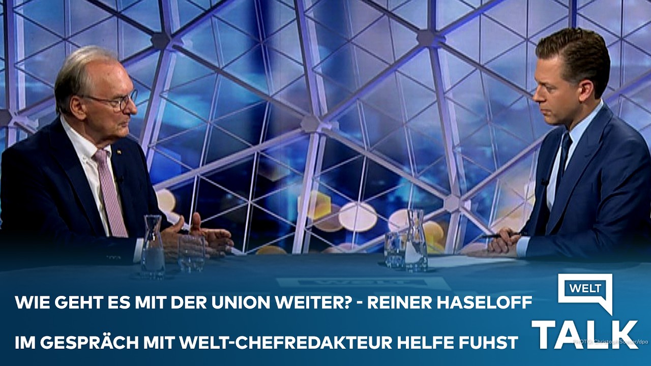 WELT TALK SPEZIAL: Wie geht es in der Union weiter? Reiner Haseloff zur CDU-Krise