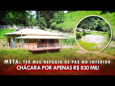 🍁 Chácara em Sapucaí Mirim/MG. Com bela casa, lago de peixes, baia de cavalos e vista incrível