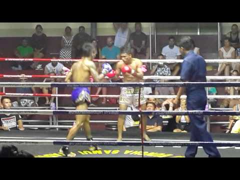 Muay Thai fight Naey round 4 19 09 15 KO