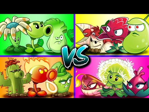 Random Team Plants Vs Team Zombies PvZ 2 Gameplay