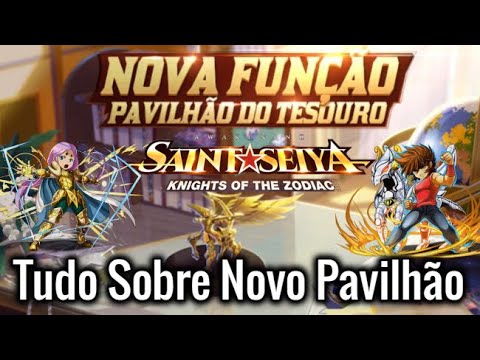 Nova Função Pavilhão do Tesouro e Evento Quebra a Barreira Saint Seiya Awakening