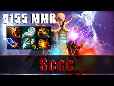Sccc plays Invoker 9155 MMR Ranked - Dota 2