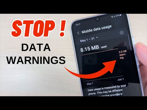 How to Remove DATA WARNING Notifications on Samsung Galaxy Phones