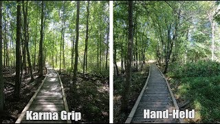 השוואה בין ידית GoPro Hero 6 ל-Karma Grip