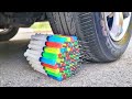 1 Hour ASMR Crunchy Soft Things Vs Car Running Over Stuff With Car 2