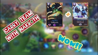 伝説対決-LIÊN QUÂN MOBILE |サブ垢で ナクロスを使って Halloweenと Royalっていう2選手と戦いました。