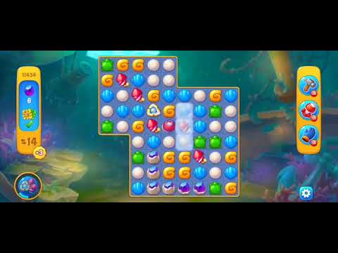 Fishdom Easy Level 11434 (with Double Lightning Booster) @choraelmin