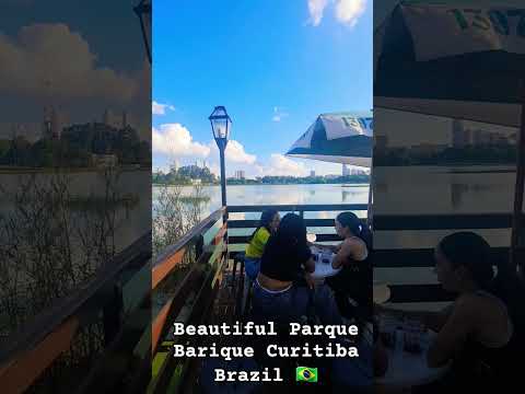 🔥So Beautiful 😍 Step by Step voew of the restaurant on the lake of Parque Barique Curitiba Brazil 🇧🇷
