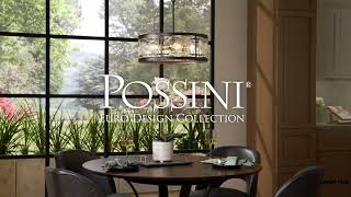 Watch A Video About the Possini Euro Campanelli Bronze and Brass Drum Pendant Light