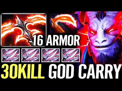 🔥 LVL3 Desolator 30KILL RIKI GOD Carry — 16 Armor Reduce 2TOUCH 1KILL Tricks of The Trade Dota 2 Pro