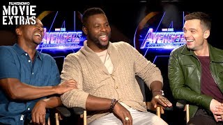 AVENGERS: INFINITY WAR | Sebastian Stan, Anthony Mackie & Winston Duke talk about the movie video