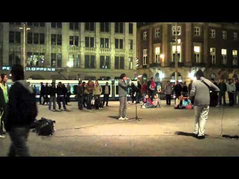 DAM GOOD SINGER! on Dam Square - Amsterdam
