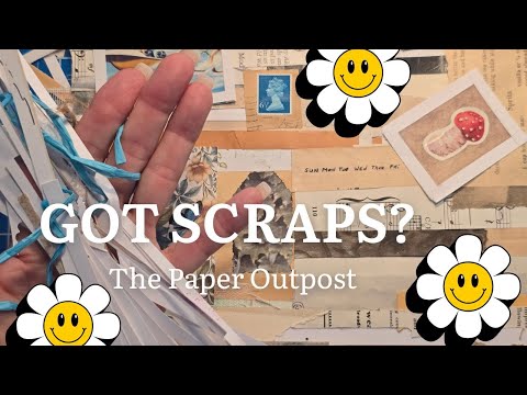GOT SCRAPS! How to take left over scrap paper from crafting for Junk Journals! :) The Paper Outpost!