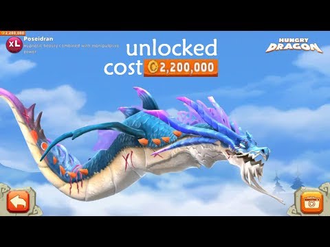 POSEIDRAN DRAGON UNLOCKED !!! - Hungry Dragon