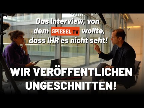 Das Interview, von dem SpiegelTV wollte, dass IHR es nicht seht - Wir veröffentlichen UNGESCHNITTEN!