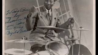 SIDNEY CATLETT (great drum solo) with Charlie Parker &amp; Dizzy Gillespie - 1945 - &quot;Hot House&quot;