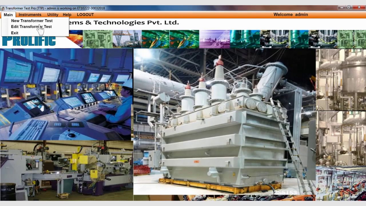 Transformer Testing & Report Generation Software TTPro