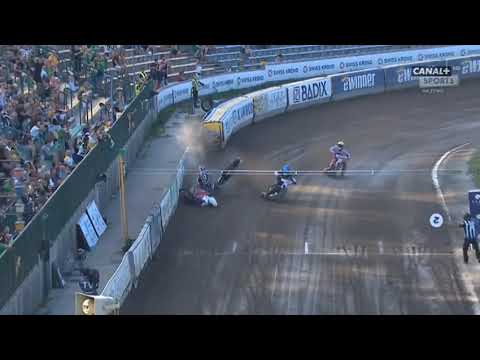Upadek Adrian Miedziński, Max Fricke (Falubaz Zielona Góra - Polonia Bydgoszcz 26.08.2022)