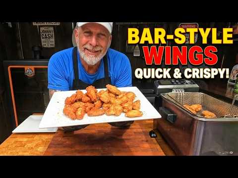 How to Make Crispy Bar Style Chicken Wings at Home!