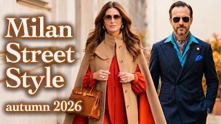 Italian Elegance Autumn Street Fashion. Milan’s Best Dressed Women October 2026.