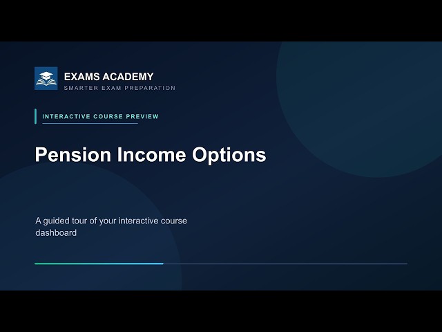 Preview of CII J05: Pension Income Options