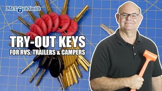 How to make a key with "Try out Keys" for RVs, Trailers & Campers | Mr. Locksmith™ Video