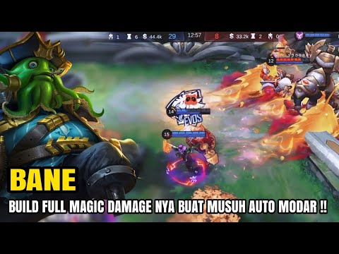 BANE BUILD FULL MAGIC & EMBLEM MAGIC DAMAGE BRUTAL ! PLEASE TRY | MLBB SOLO RANKED