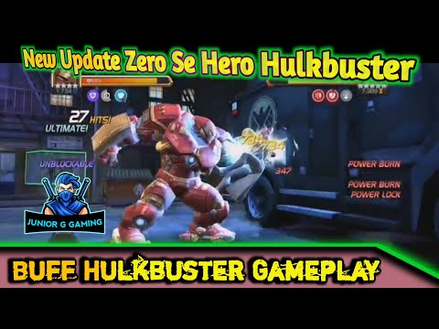 Buff Hulkbuster Gameplay ( Zero Se Hero Hua Hulkbuster ) MCOC : Junior G Gaming
