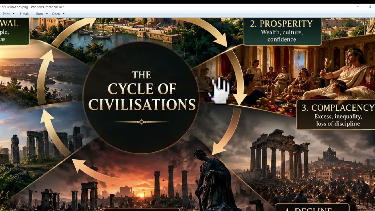 Civilisation, complacency, decline and collapse