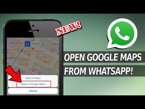 How to Open Google Maps from WhatsApp in iPhone?
