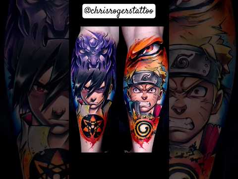 💎NARUTO & SASUKE TATTOOS💎 by @chrisrogerstattoo #animetattoo #anime
