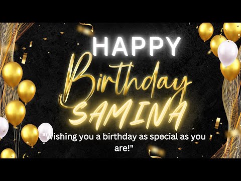 Happy Birthday Samina 🥳🎈| Happy Birthday To You samina 🎁🎂 | Birthday Song