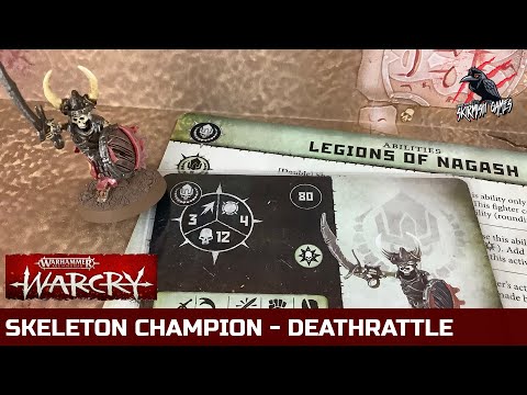 WARCRY SKELETON CHAMPION - WARCRY FIGHTERS IN FOCUS #10 - Soulblight Gravelords & Legions Of Nagash