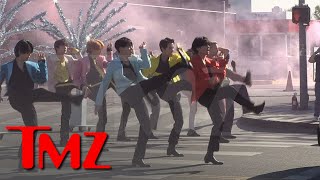 BTS Stops Traffic with James Corden To Perform Hit