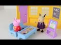 Peppa Pig Schoolhouse Peppa Pig House With Madame Gazelle Peppa Pig Draws Pig School