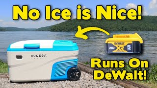 Bodega Portable Refrigerator Cooler - No Ice Needed! Runs on DeWalt 20V Batteries