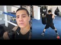 OSCAR VALDEZ BLASTING AWAY ON THE HEAVY BAG LIKE A BEAST! MOTIVATED FOR BOXING RETURN!