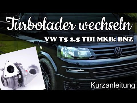 VW T5 2.5 TDI turbocharger change