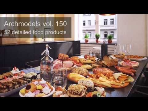 Archmodels vol. 150 - 3d-scanned and optimized food
