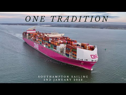 ONE Tradition Sailing 2nd January 2023 with new livery and new wind deflector fitted to bow.