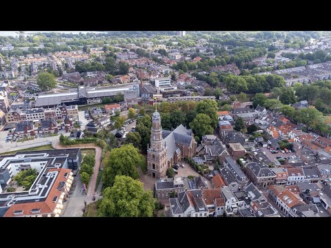 IJsselstein and The St. Nicholas Church (Sint Nicolaaskerk) - Utrecht -4K Drone